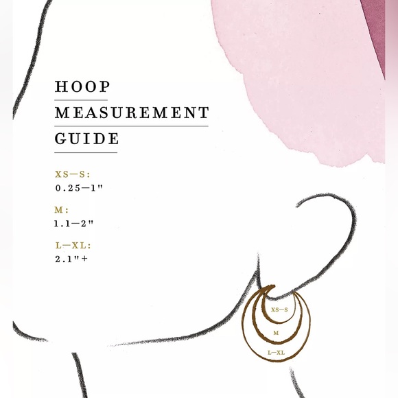 NWT Large Tube Hoop Earrings by Anthropologie - Picture 2 of 4